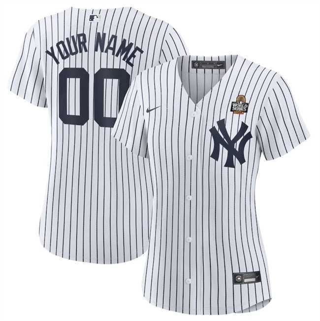 Women's New York Yankees Active Player Custom White 2024 World Series Cool Base Stitched Baseball Jersey(Run Small),We sell and wholesale Women's New York Yankees Active Player Custom White 2024 World Series Cool Base Stitched Baseball Jersey(Run Small) on line form chian!